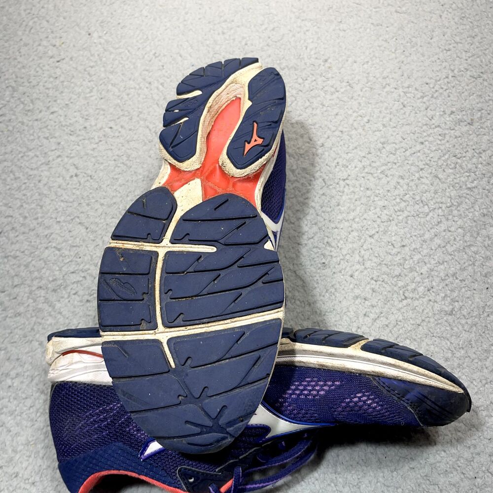 Mizuno Wave Rider 21 Womens Shoes Sz 9.5 Blue Running Athletic Sneaker Trainer - Picture 8 of 16